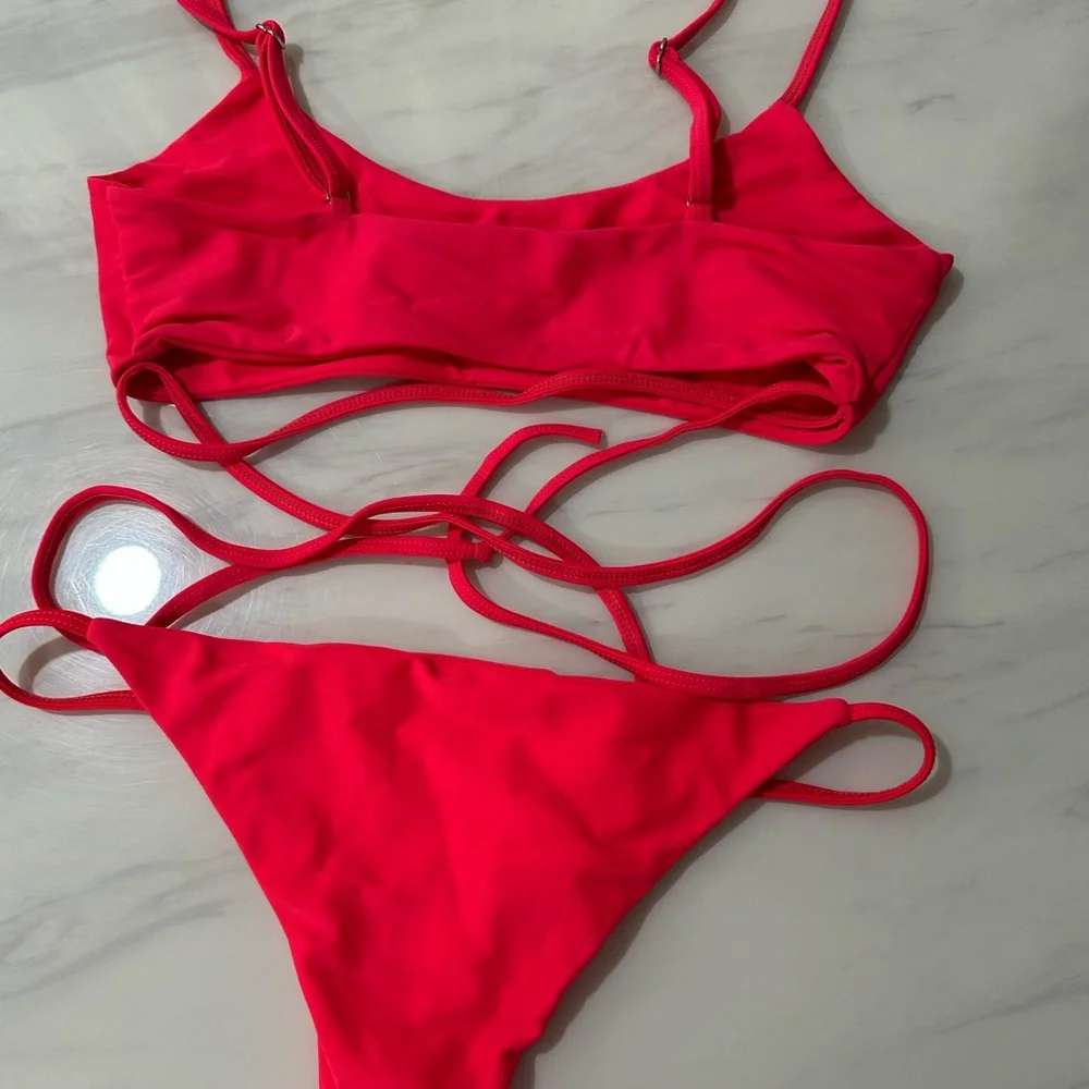 Lovers + Friends Bright Pink Bikini - Picture 2 of 7